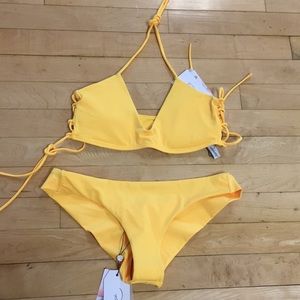 Peixoto yellow bikini new with tags